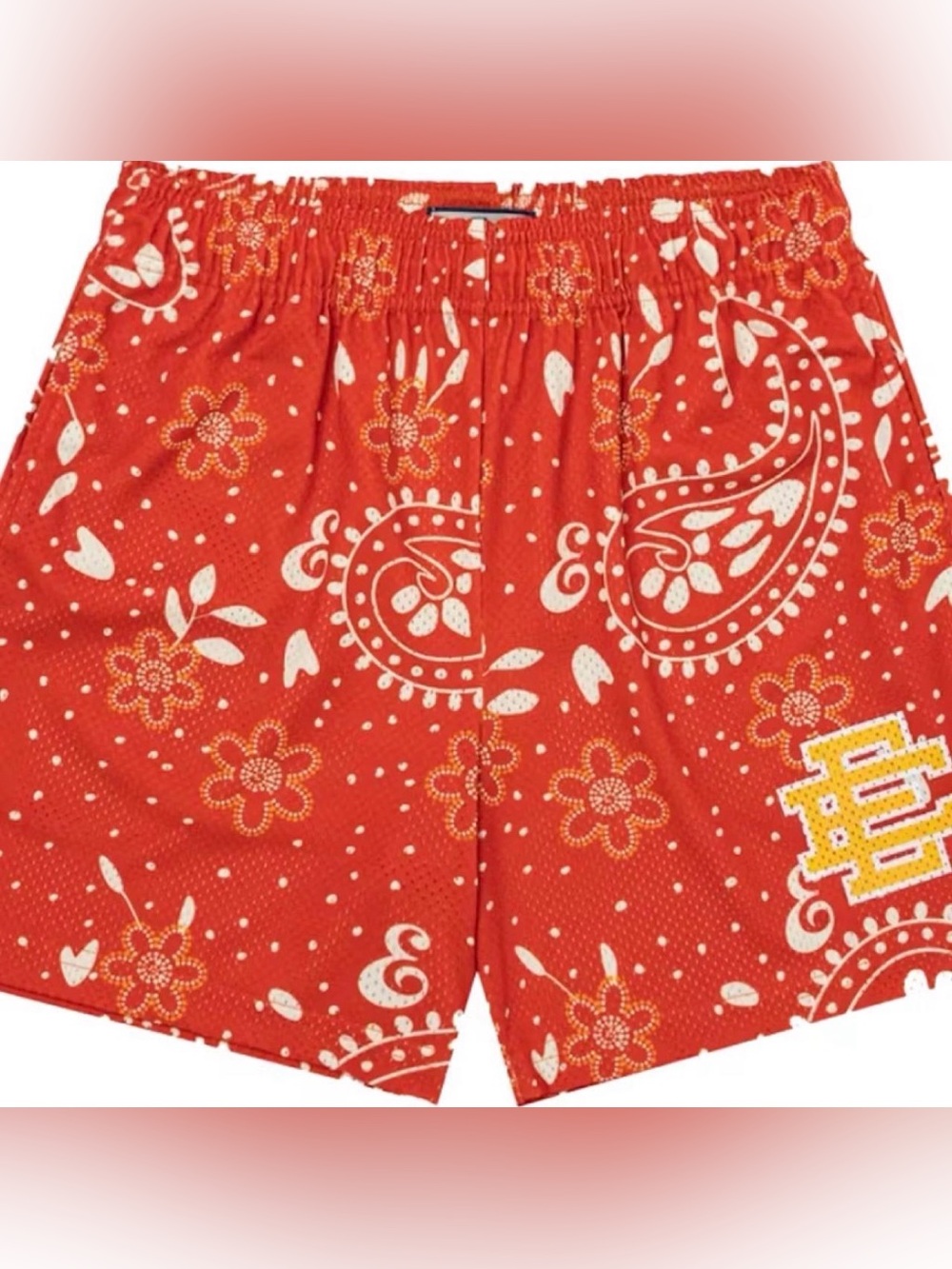 Rare Eric Emanuel EE Basic/Core Short in Red Paisley